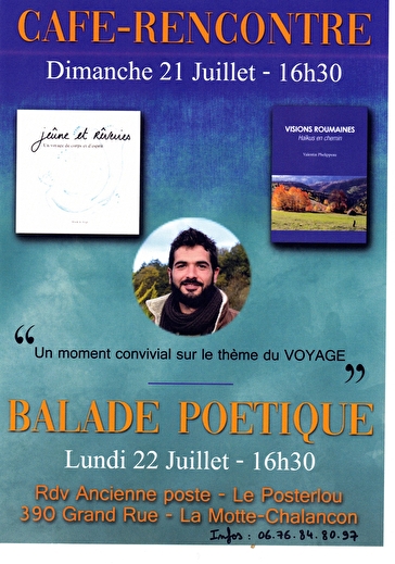 Café - Rencontre & Balade Poétique avec Valentin Phelippeau