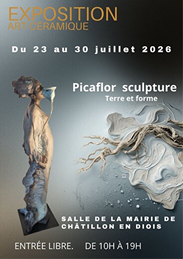 Exposition sculpture raku  - Terre et formes