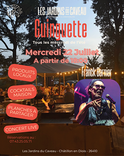 Guinguette Concert aux Jardins du Caveau