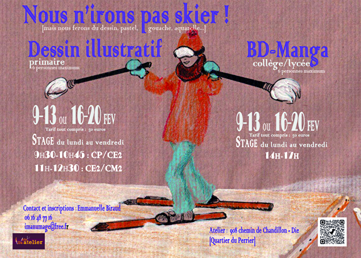 Stage de dessin - Nous n'irons pas skier