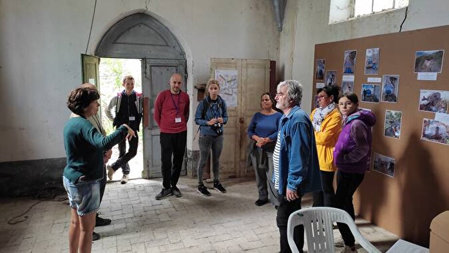 Tour of the Restoration Site at the Salières Chapel