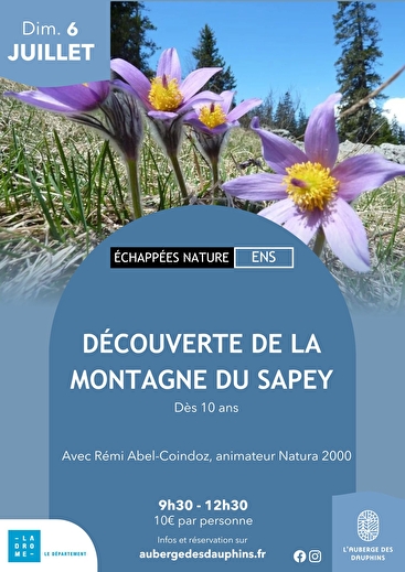Echappée nature : découverte de l'ENS départemental de la montagne du Sapey