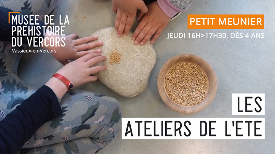 Atelier : petit meunier de la Préhistoire