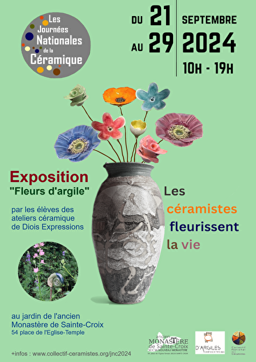 Exposition - Céramique - Fleurs d'argile