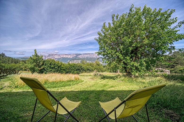 Transat et vue montagne