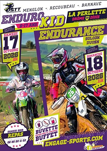 Course de moto- Enduro kid et endurance