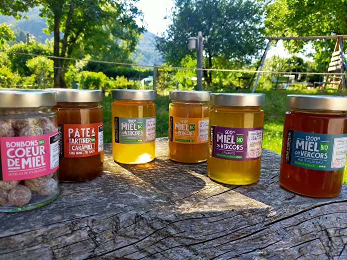 Pots miel du Vercors, du Diois, des hauts plateaux et des prairies fleuries