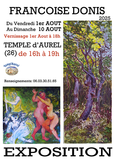 Exposition de peintures de Françoise Donis