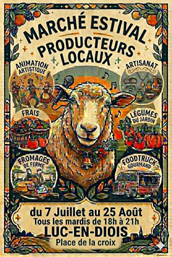 Marché d'été de Luc-en-Diois