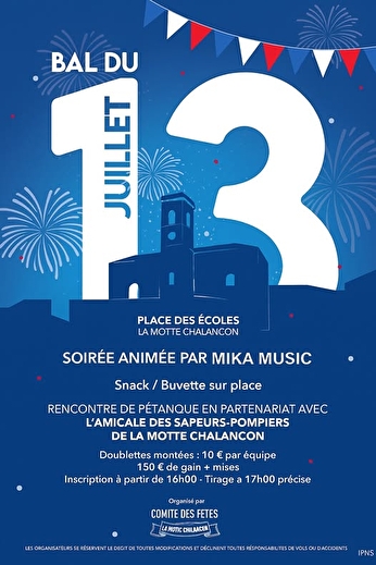 Bal du 13 Juillet et concours de pétanque
