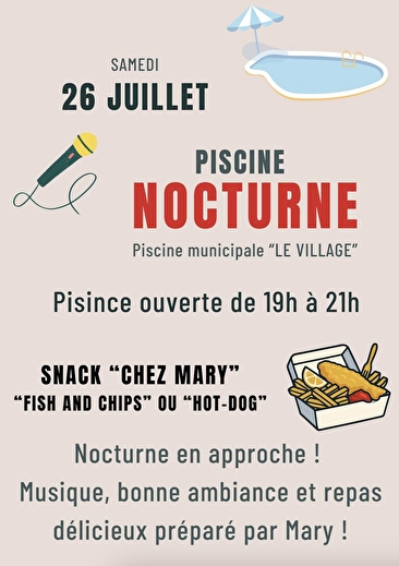 Nocturne à la piscine municipale