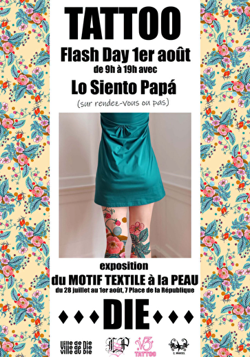 Exposition - Du motif textile à la peau - Tattoo Flash Day