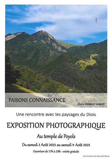 Exposition photos - une rencontre avec les paysages du Diois