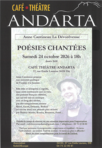 Poésies chantées - Anne Cantineau La Dévorêveuse