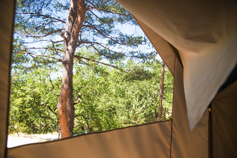 Vue de la tente lodge