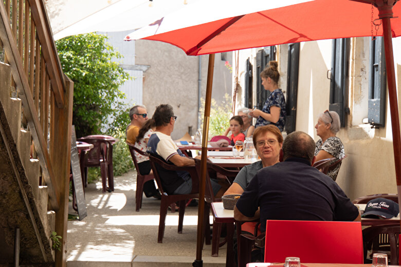 Terrasse ombragée