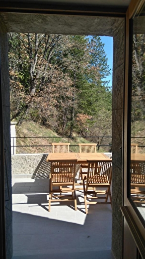 Accès à la terrasse privée