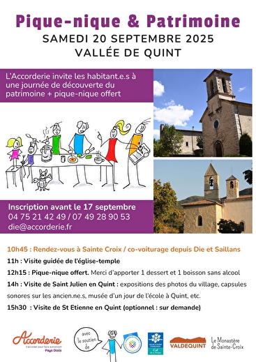 Pique-nique et patrimoine dans la Vallée de Quint