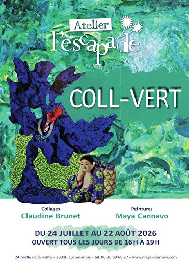 Exposition collages et peintures - Coll-vert