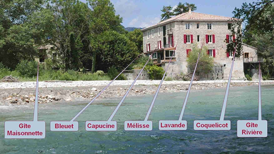 hébergements au Moulin