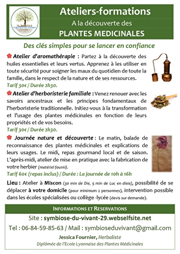 Atelier d'Aromathérapie avec Symbiose du Vivant