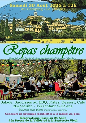 Repas champêtre et concours de pétanque