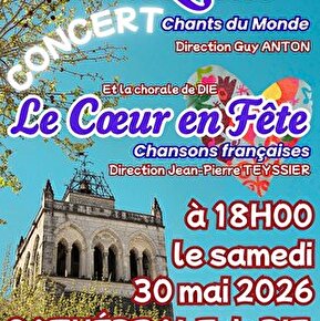 Concert des chorales Le Coeur en fête  et Chantequint