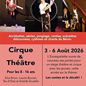 Activité de loisir - Stage - Cirque et théâtre pour les 8-16 ans