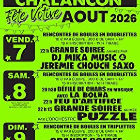 Fête votive de la Motte Chalancon