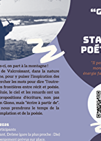 Stage d'écriture de récit poétique, dans les pas de Jean Giono